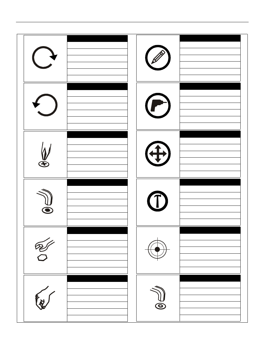 Legend | CHIEF RPMx Series User Manual | Page 4 / 12