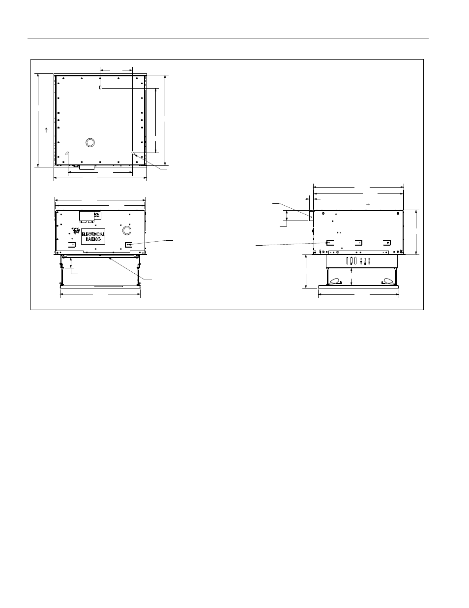 Dimensions | CHIEF SL151 Series User Manual | Page 4 / 16