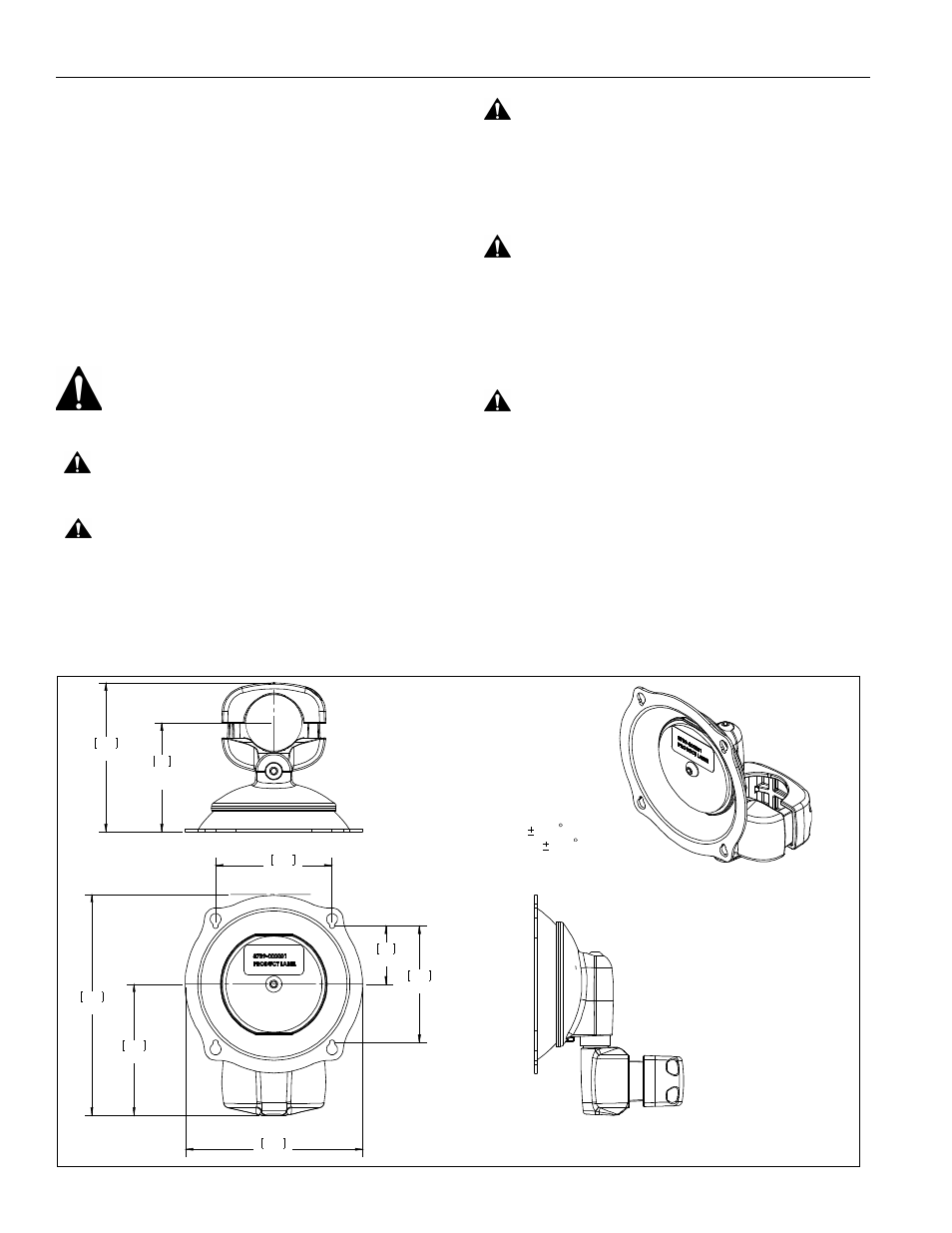 Disclaimer, Important warnings and cautions, Dimensions | Jpp series installation instructions 2 | CHIEF JPP Series User Manual | Page 2 / 8