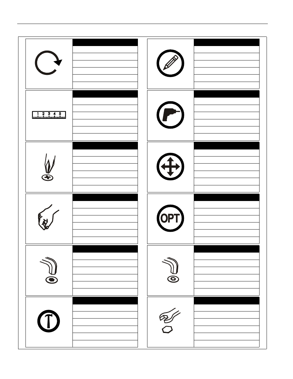 Legend | CHIEF TPS Series User Manual | Page 4 / 12