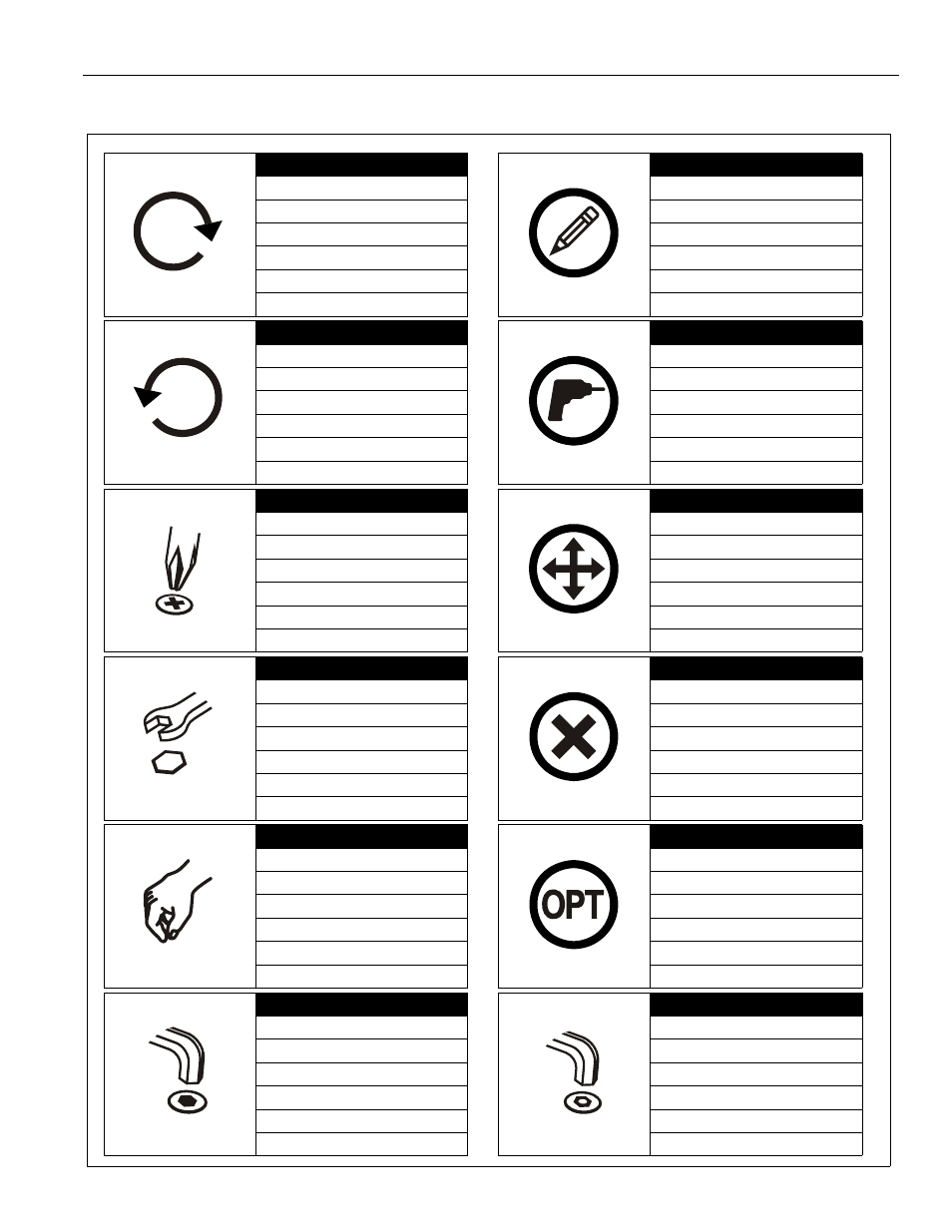 Legend | CHIEF PSS Series User Manual | Page 3 / 8