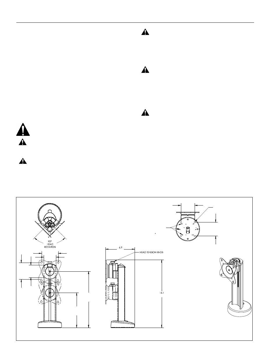 Disclaimer, Important safety instructions, Save these instructions-- dimensions | Sts1 installation instructions 2, Warning, Caution | CHIEF STS1 User Manual | Page 2 / 8