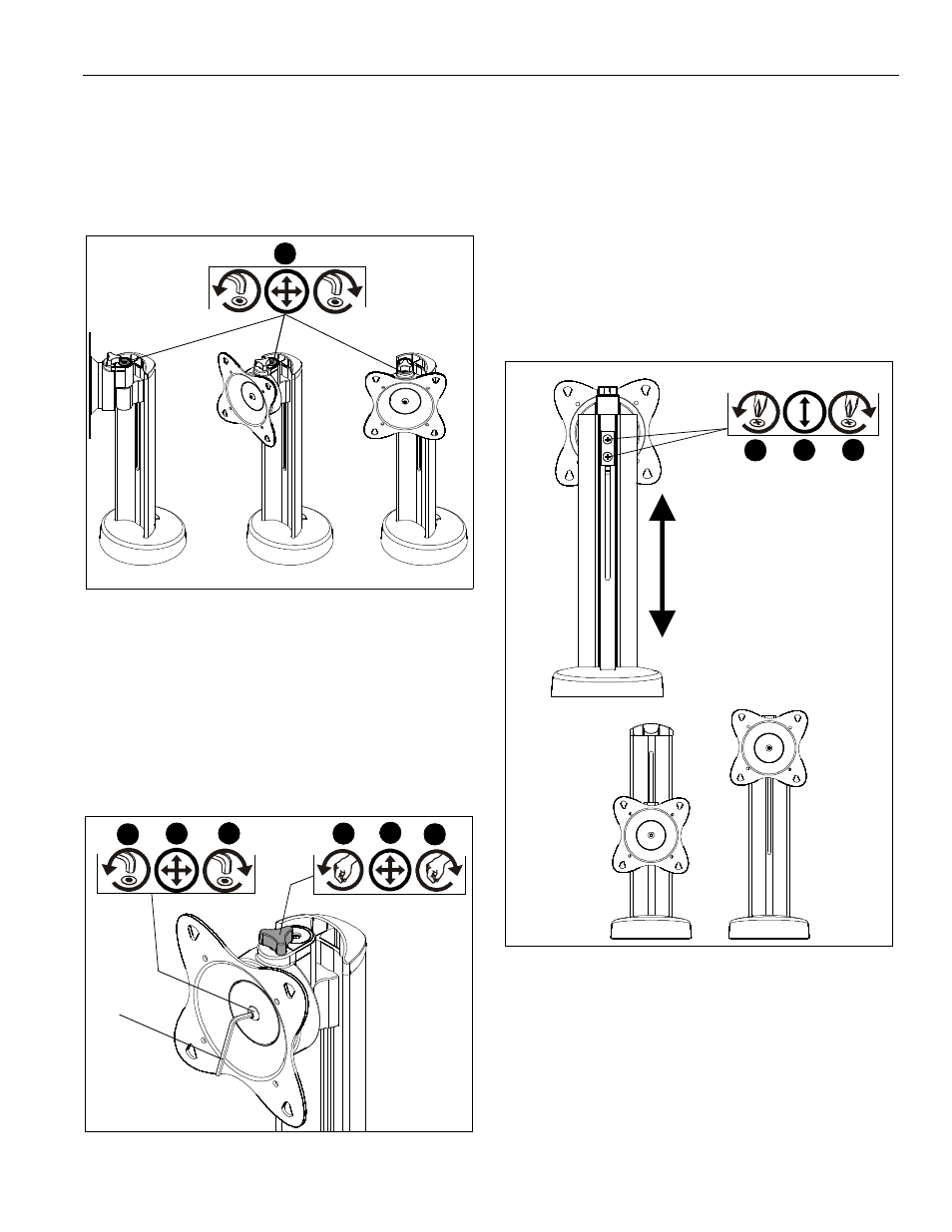 Adjustments | CHIEF STS1 User Manual | Page 7 / 8