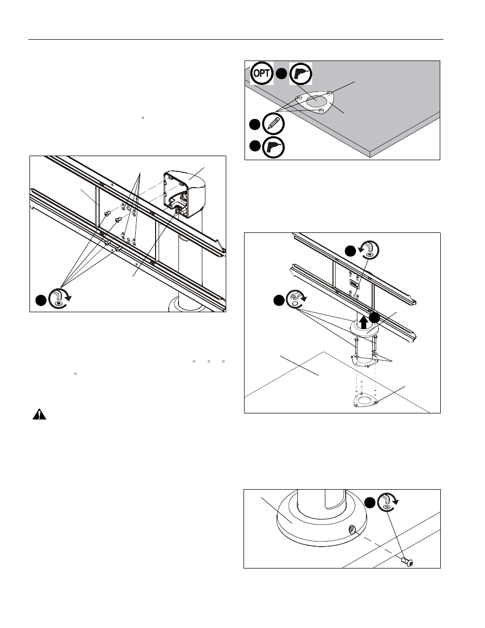 Assembly to desk | CHIEF STLU User Manual | Page 6 / 12