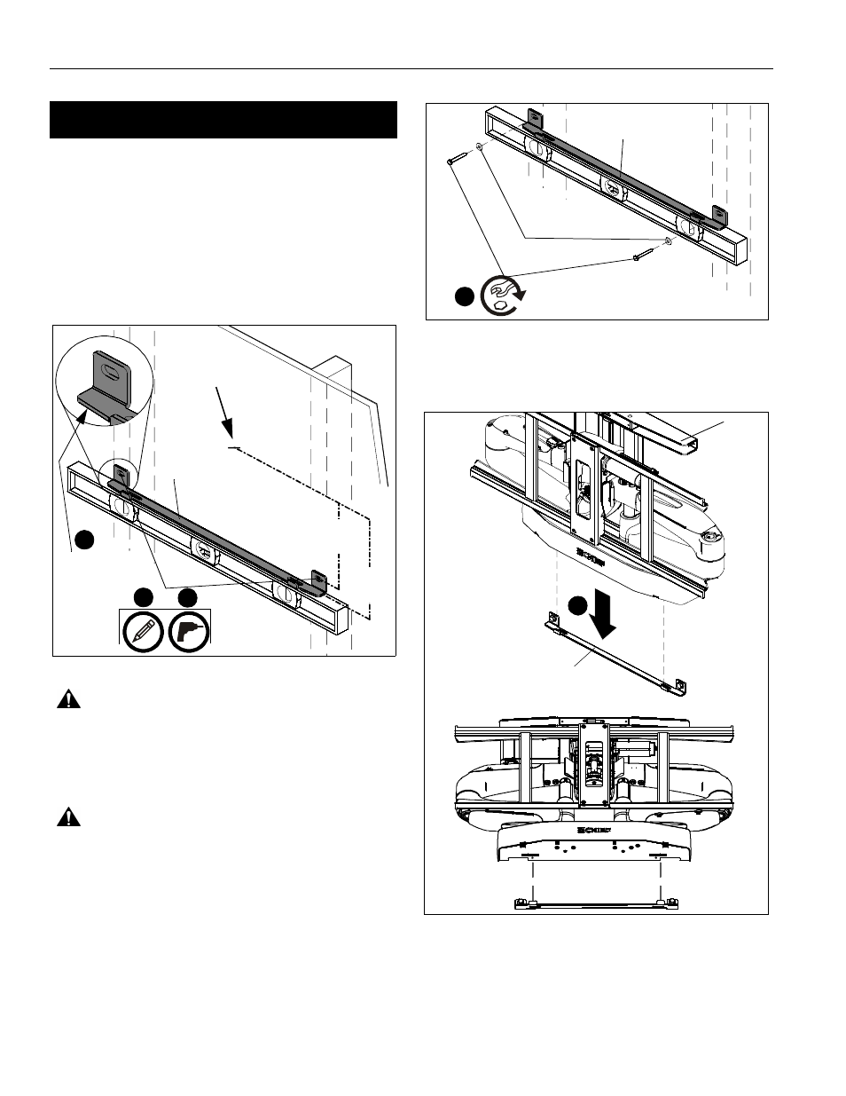 Installing to a wood stud wall | CHIEF PXR User Manual | Page 10 / 32
