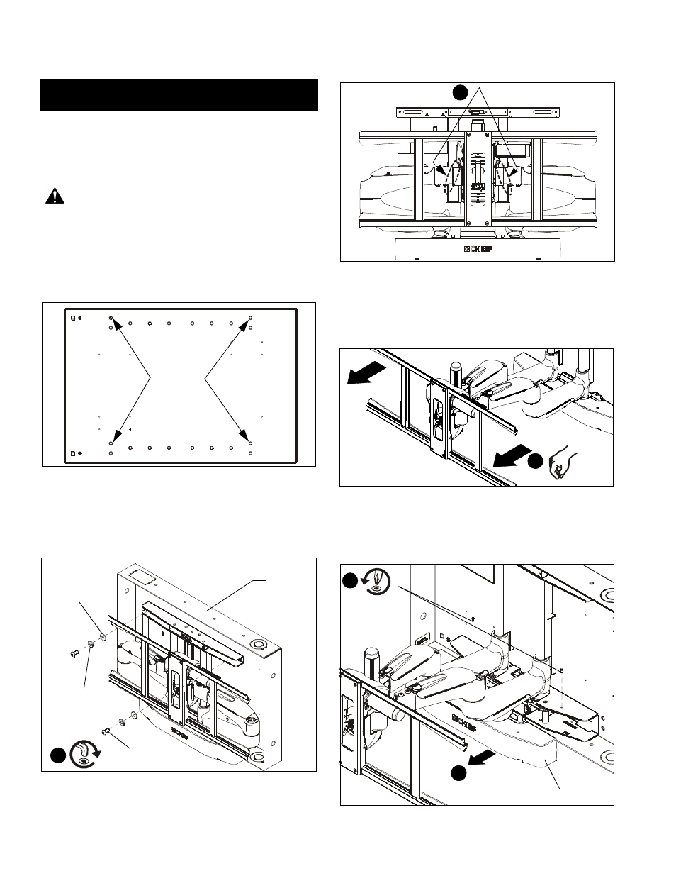 Installing in an in-wall box | CHIEF PXR User Manual | Page 14 / 32