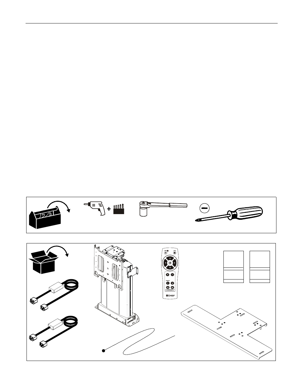 CHIEF CM2L40 User Manual | Page 3 / 76