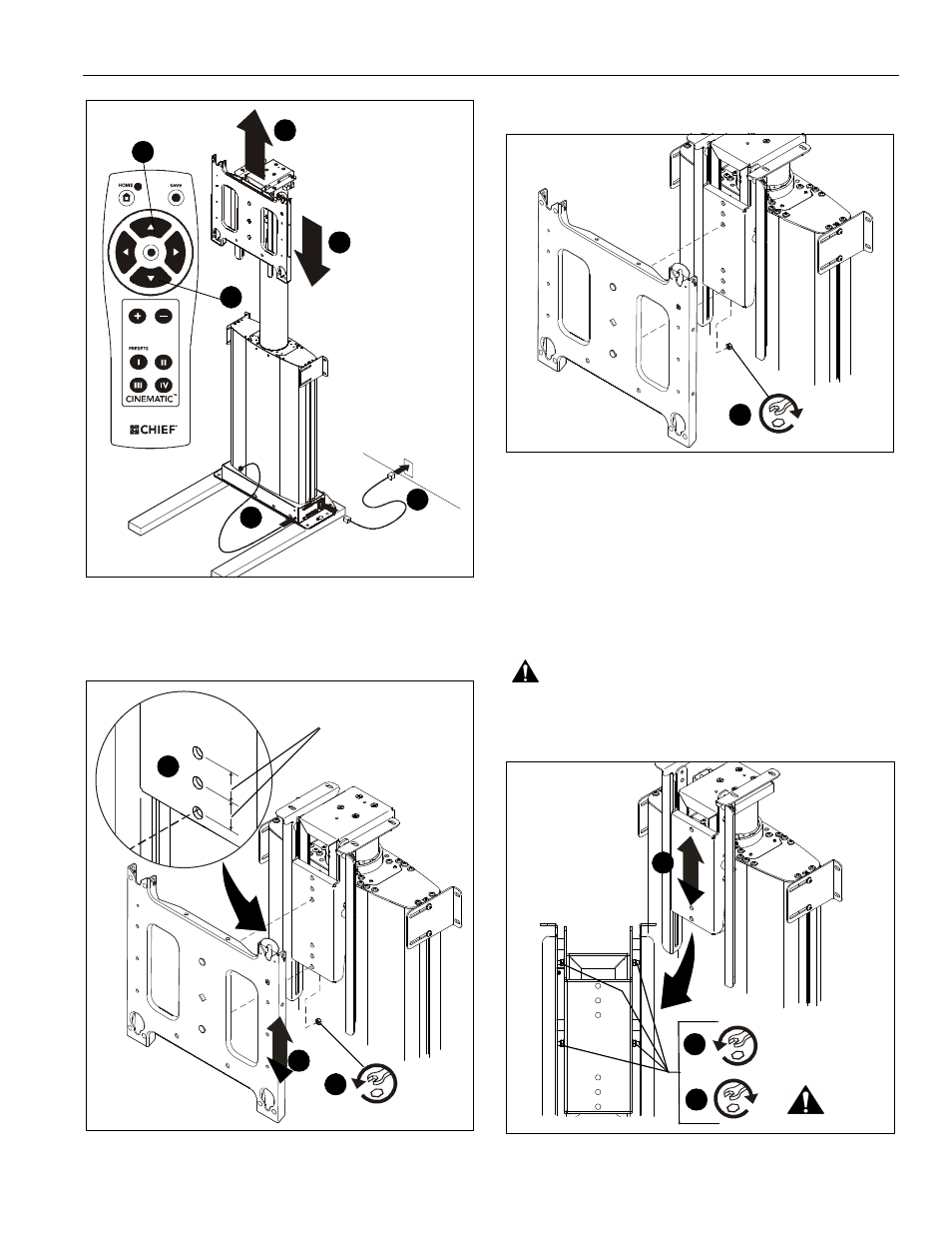 CHIEF CM2L40 User Manual | Page 7 / 76