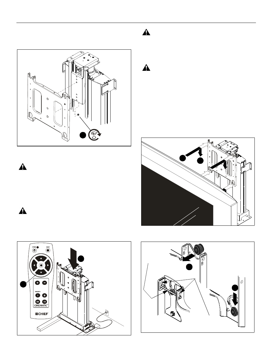 CHIEF CM2L40 User Manual | Page 8 / 76