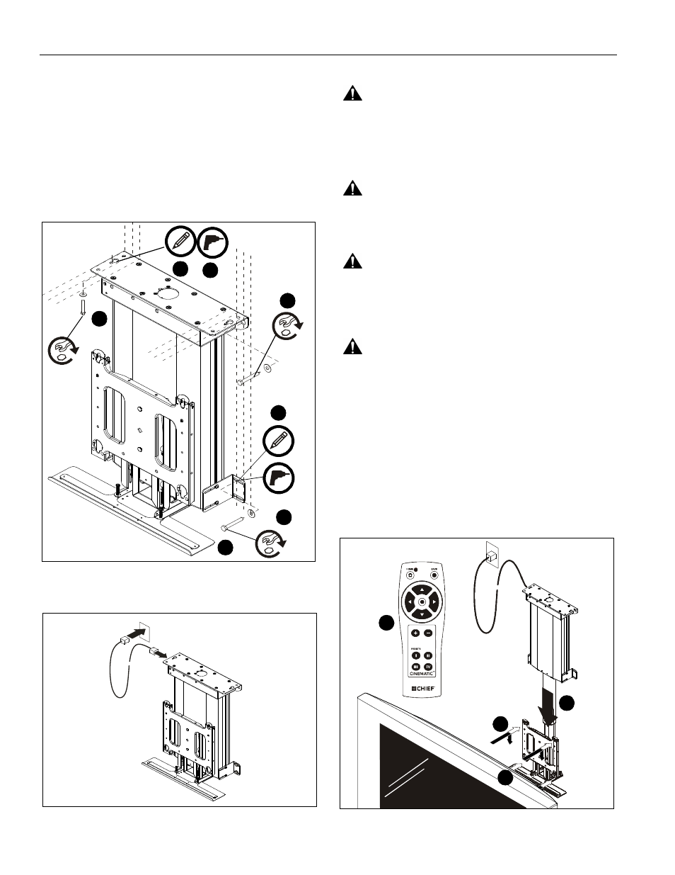 CHIEF CM2C40 User Manual | Page 12 / 76