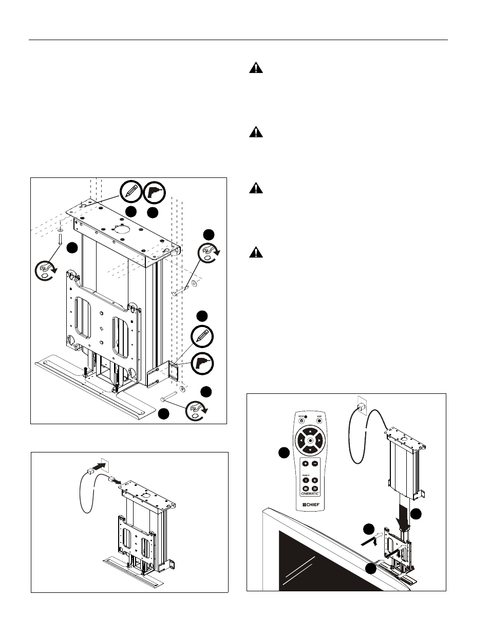 CHIEF CM2C40 User Manual | Page 36 / 76