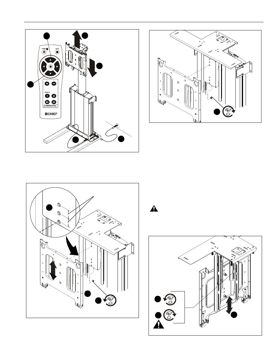 CHIEF CM2C40 User Manual | Page 7 / 76