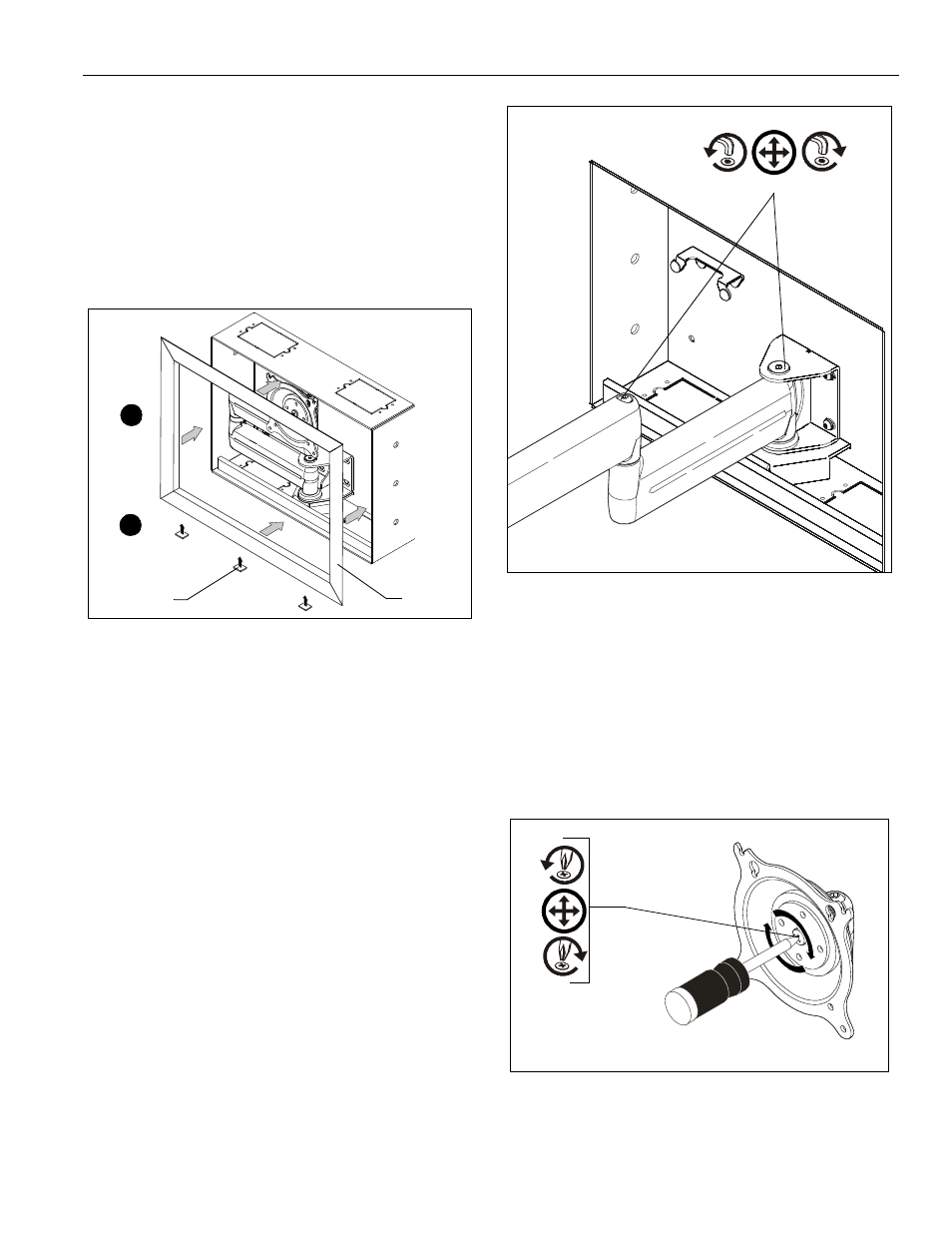 Adjustments | CHIEF FWDIW Series User Manual | Page 7 / 8