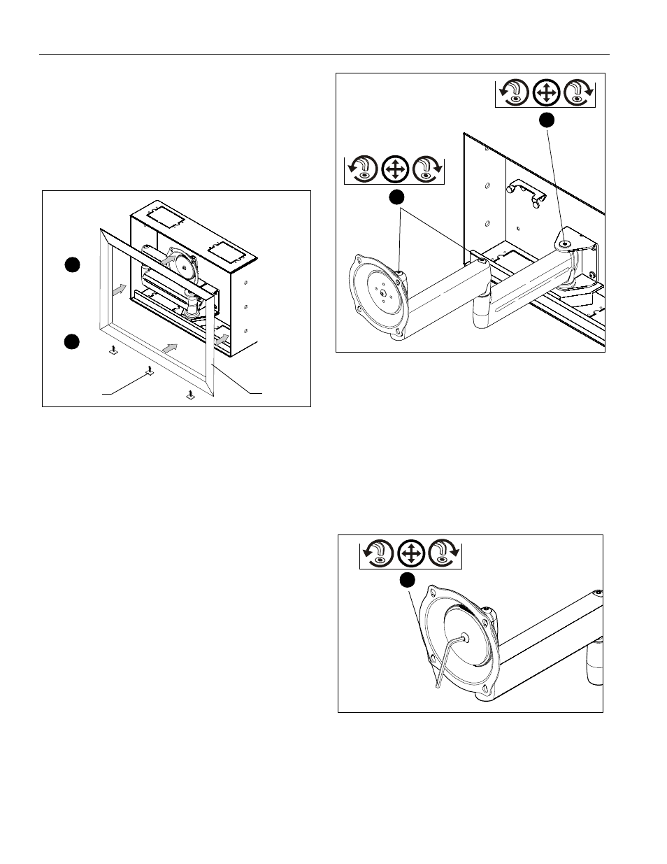Adjustments | CHIEF JWDIW Series User Manual | Page 6 / 8