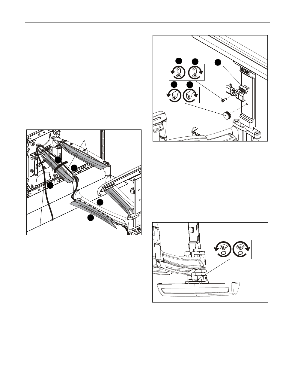 Cable management, Creating space (optional), Height adjustment | CHIEF TS525TU User Manual | Page 13 / 16