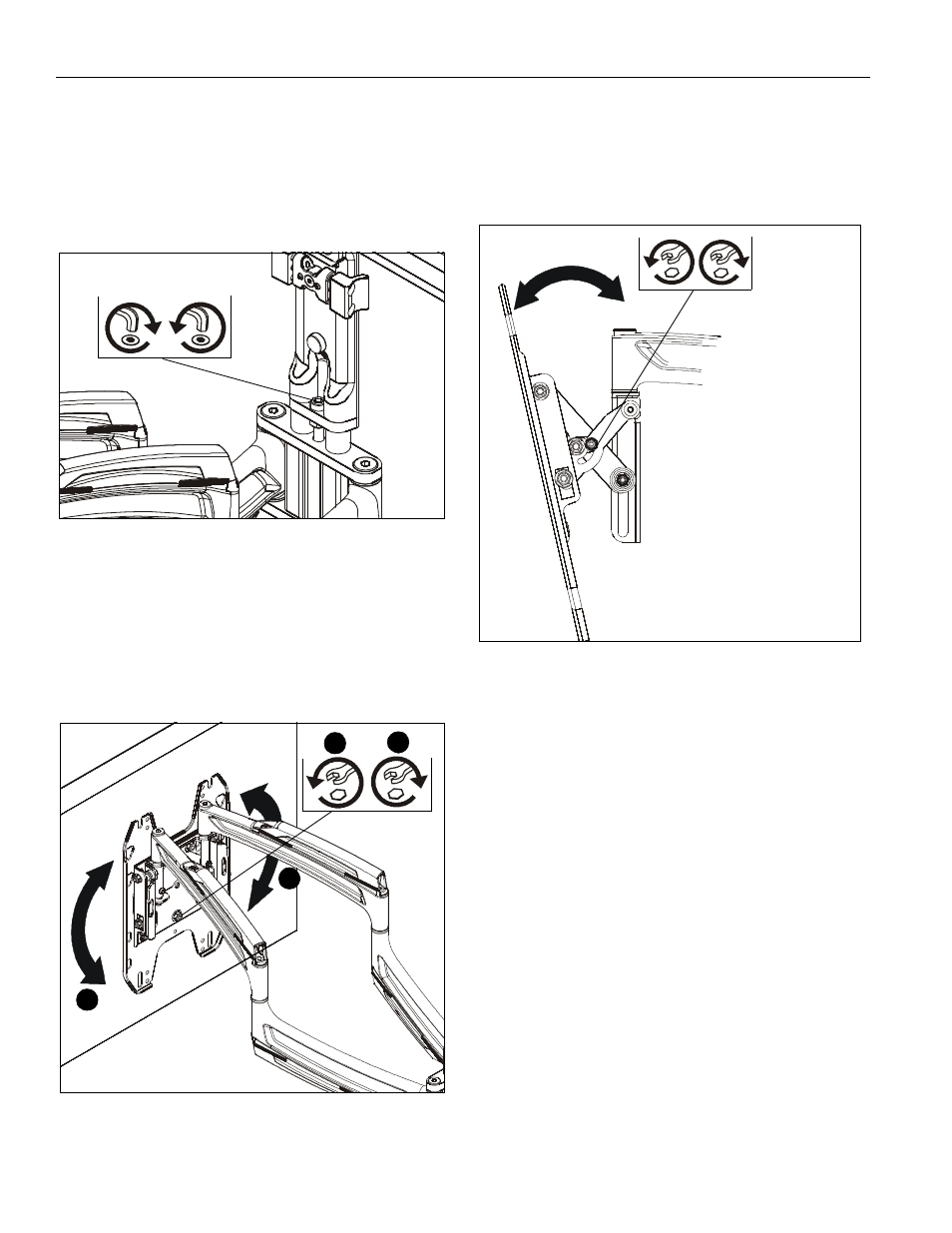 Height adjustment, Roll adjustment, Tilt friction adjustment | Lateral shift adjustment (dual stud only) | CHIEF TS318TU User Manual | Page 18 / 20