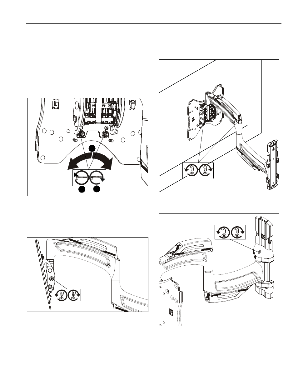 Roll adjustment, Tilt friction adjustment | CHIEF TS218SU User Manual | Page 13 / 16