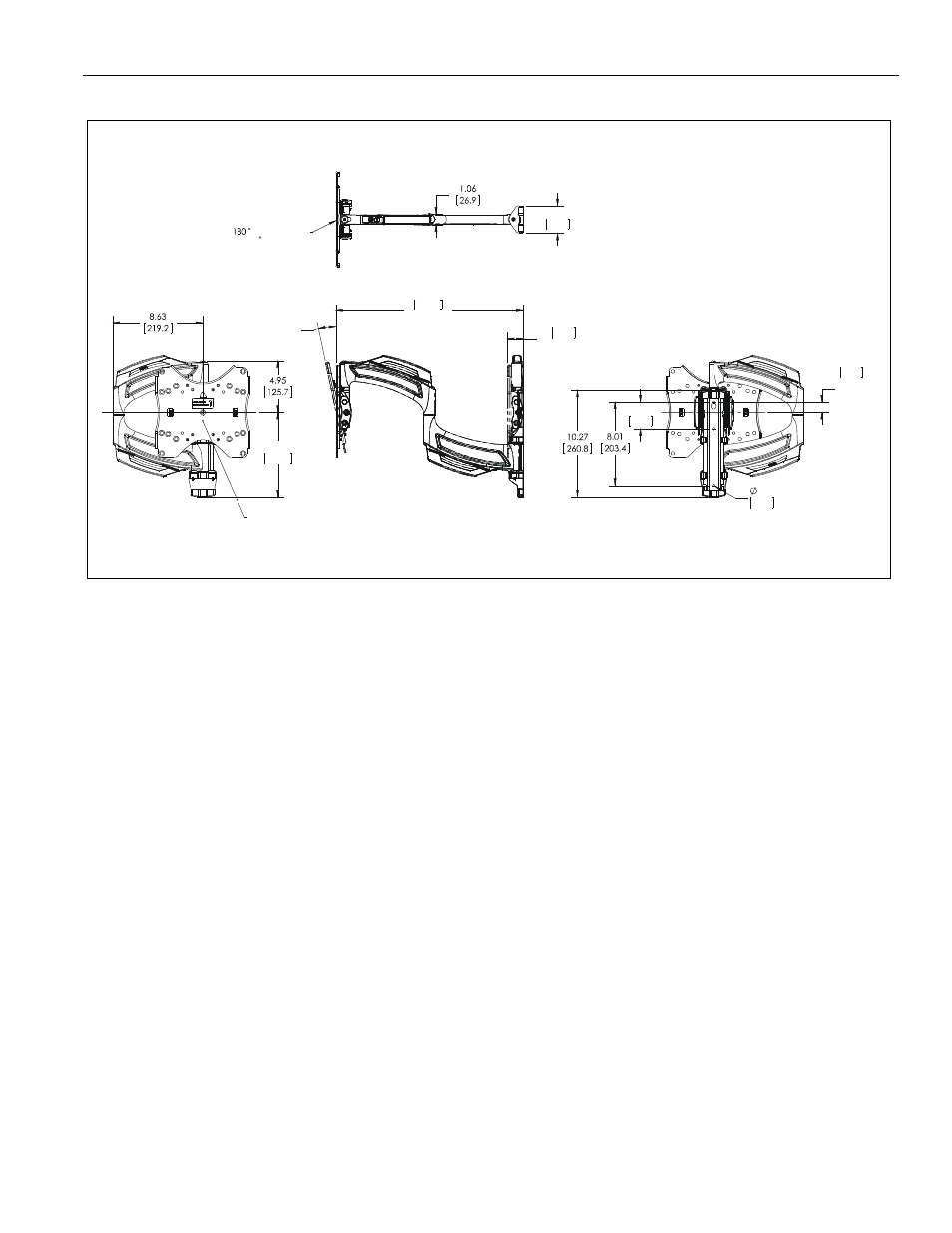 Dimensions, Installation instructions ts218su 3 | CHIEF TS218SU User Manual | Page 3 / 16