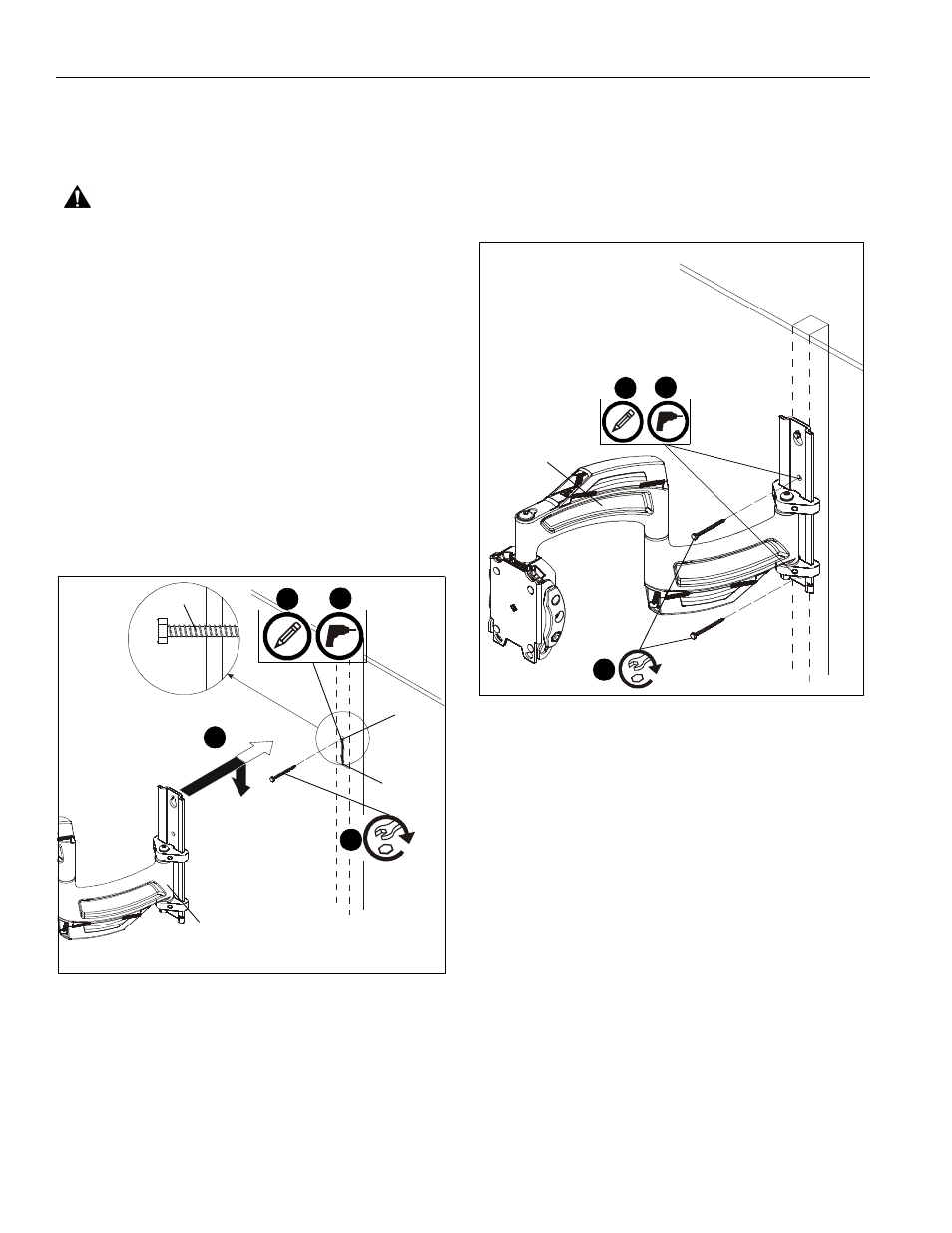 Assembly and installation install to wall | CHIEF TS218SU User Manual | Page 6 / 16