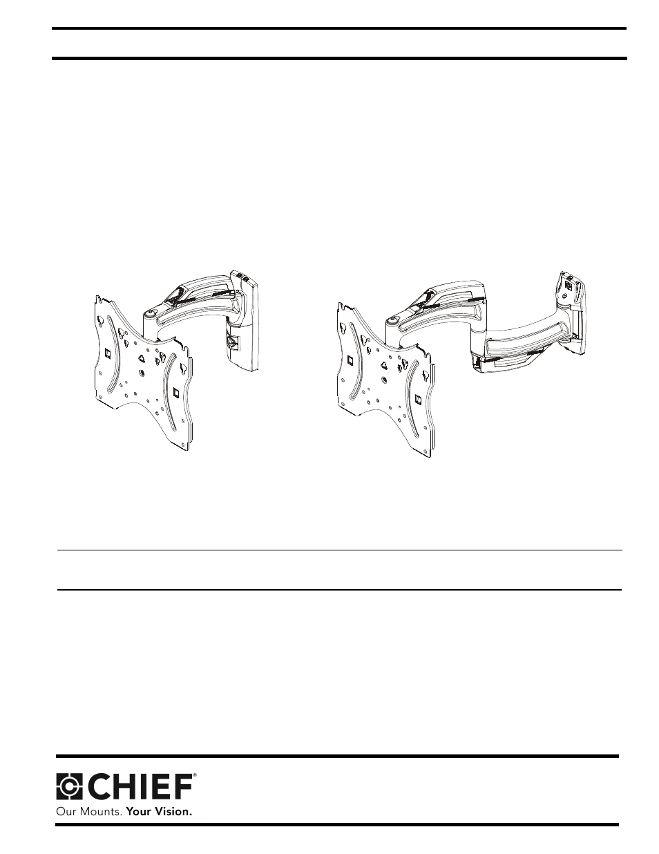 CHIEF TS110SU User Manual | 12 pages