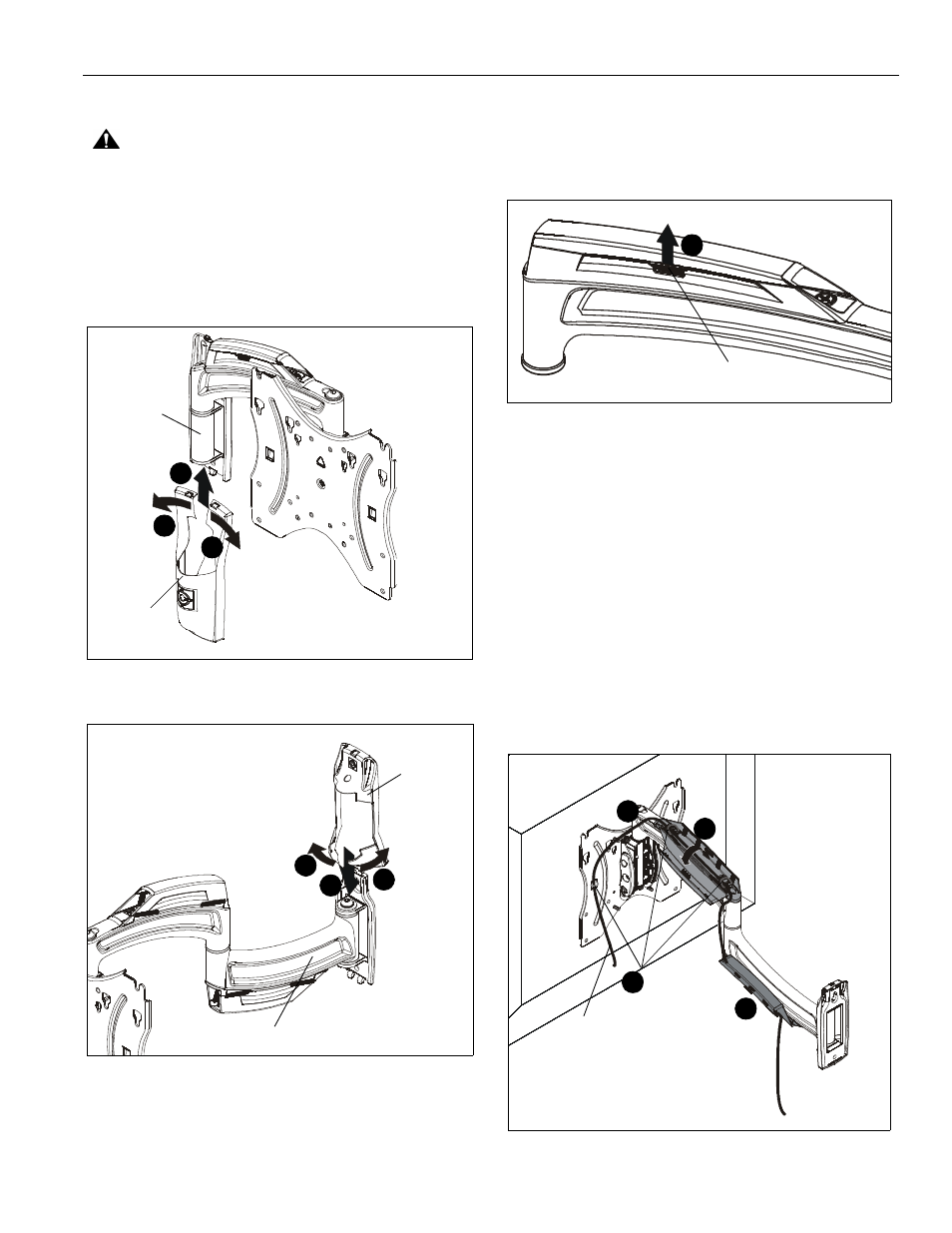 Cable management | CHIEF TS110SU User Manual | Page 9 / 12
