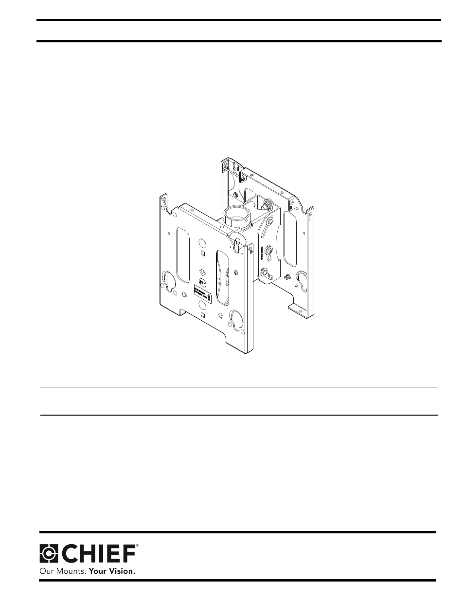 CHIEF MCD Series User Manual | 8 pages