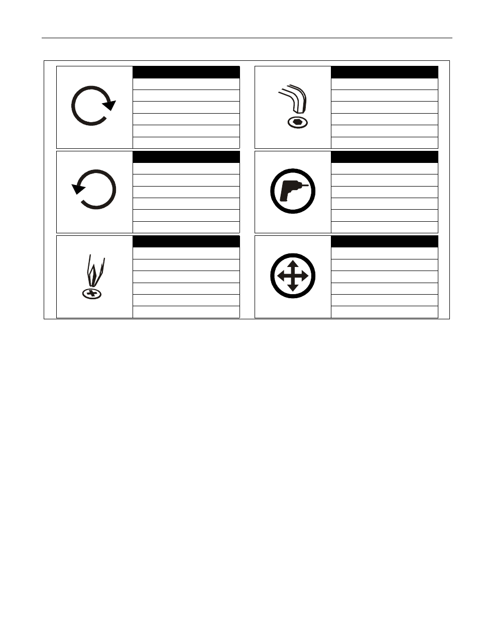 Legend | CHIEF FHP110, FHPV User Manual | Page 3 / 8