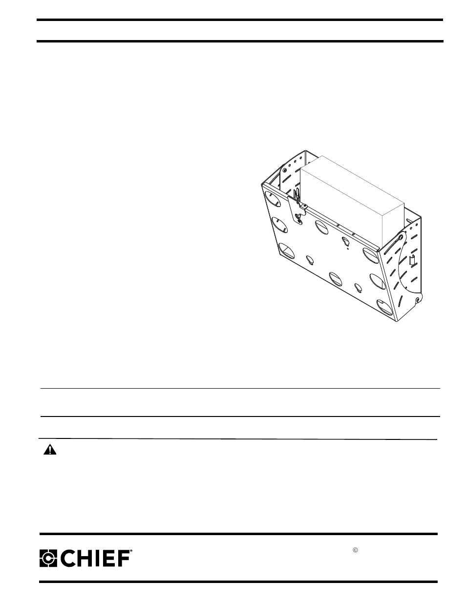 CHIEF MWC Series User Manual | 8 pages