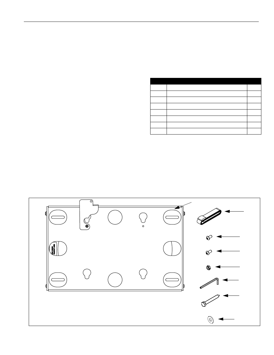Tools required for installation, Parts | CHIEF MWC Series User Manual | Page 3 / 8