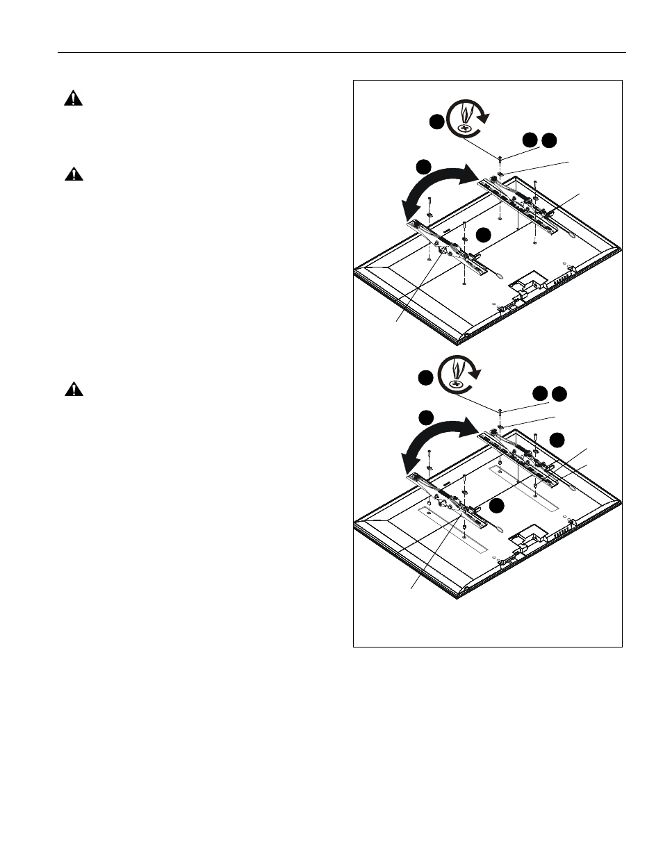 Install brackets to display | CHIEF RXT2 User Manual | Page 9 / 12