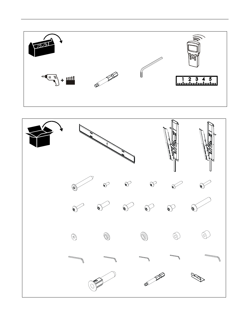 Tools required for installation parts | CHIEF MTTU User Manual | Page 5 / 12
