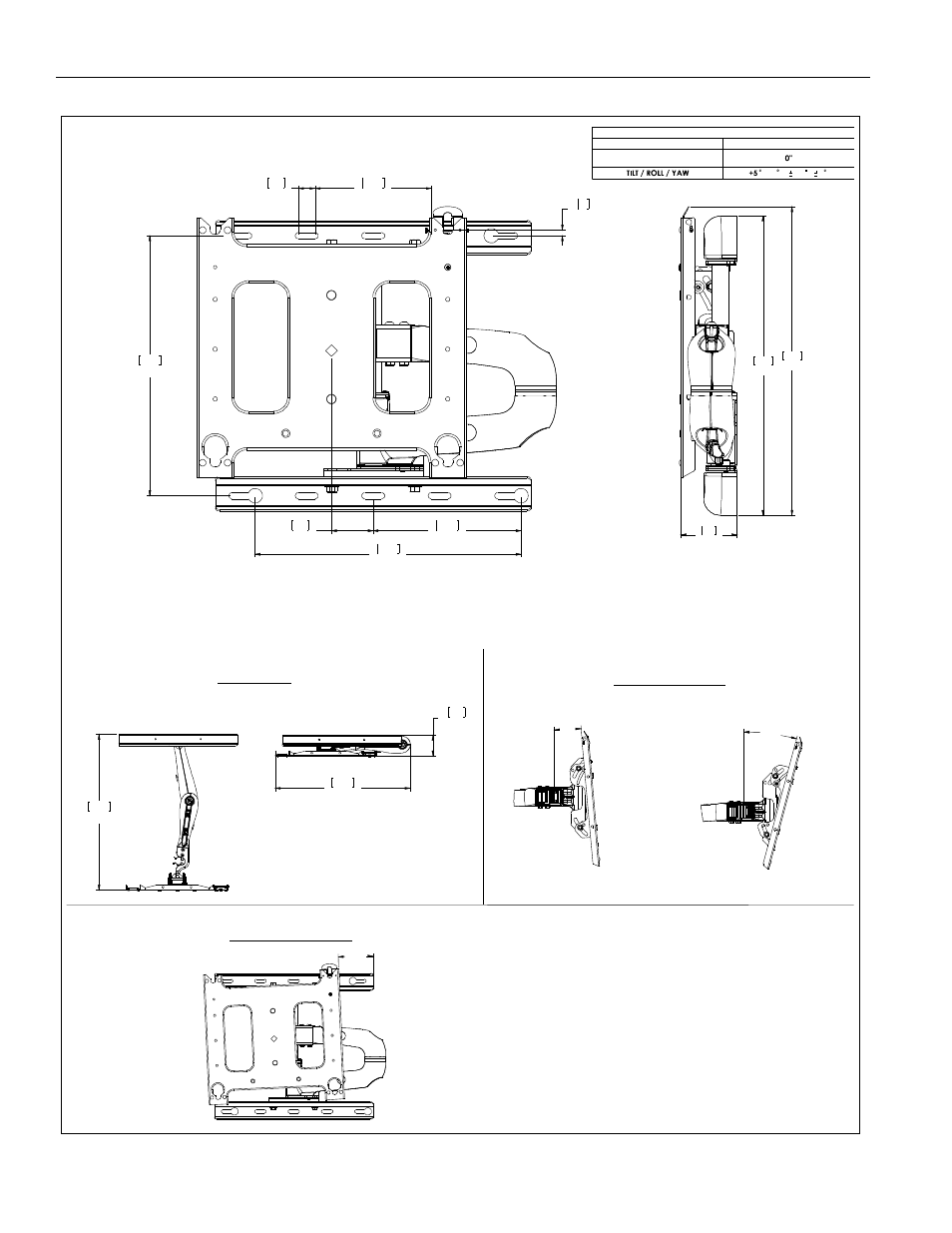 Pwr installation instructions 4, Mounting pattern, Figure 1 | Dimensions | CHIEF PWR User Manual | Page 4 / 12
