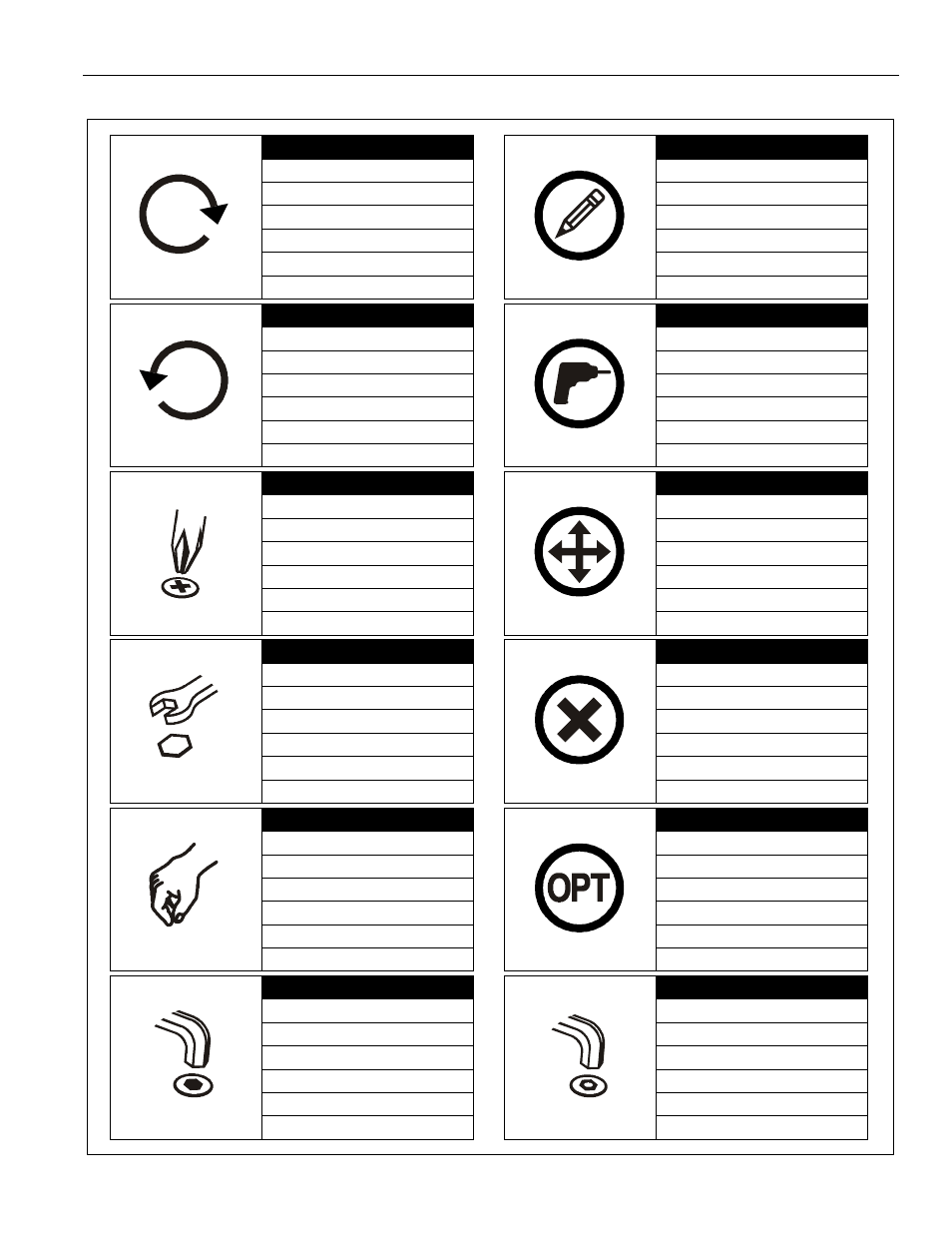 Legend | CHIEF RXF2 User Manual | Page 5 / 12