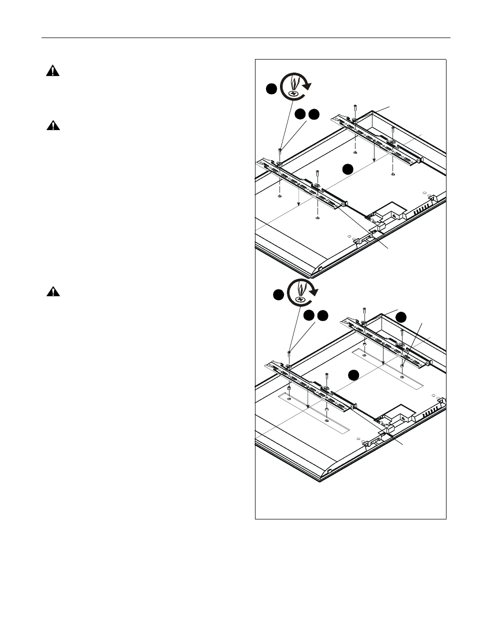 Install brackets to display | CHIEF RXF2 User Manual | Page 9 / 12