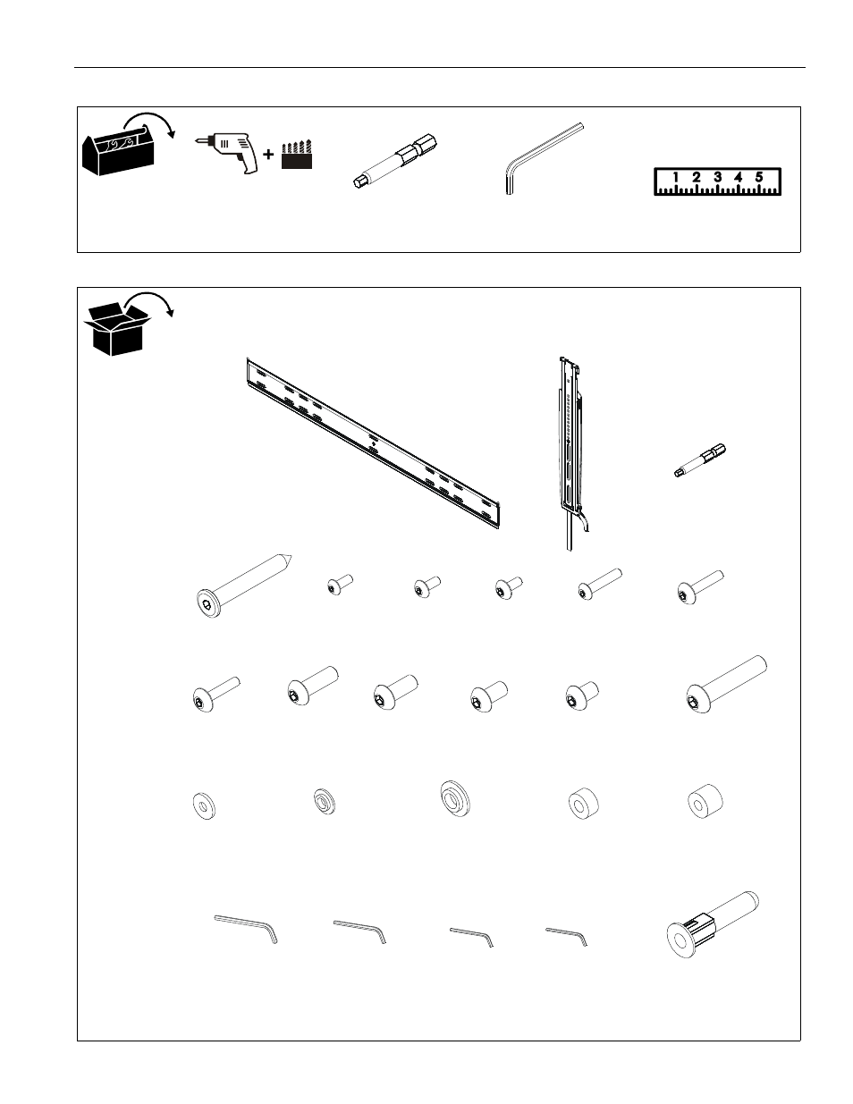Tools required for installation parts | CHIEF LSTU User Manual | Page 5 / 12