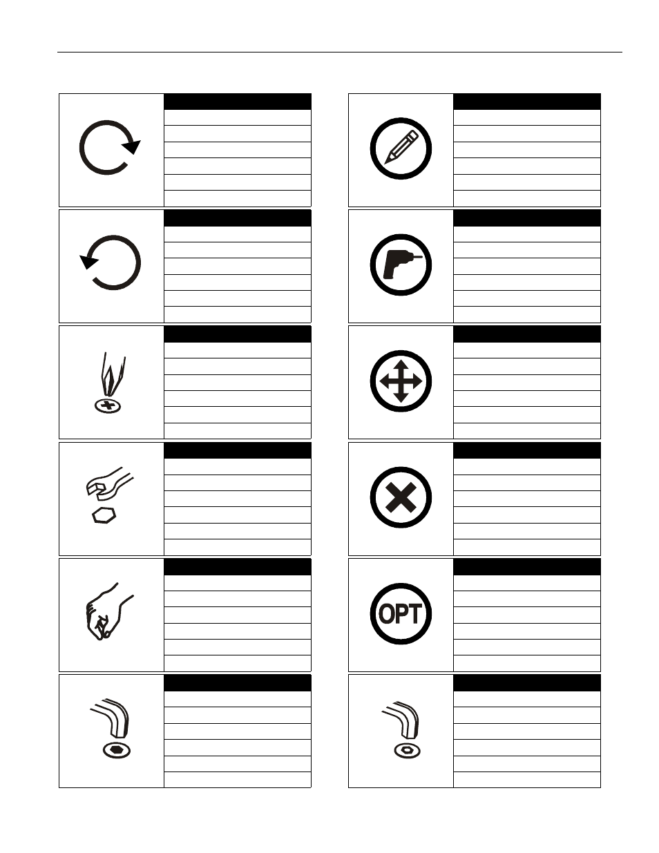 Legend | CHIEF PF2 Series User Manual | Page 4 / 12