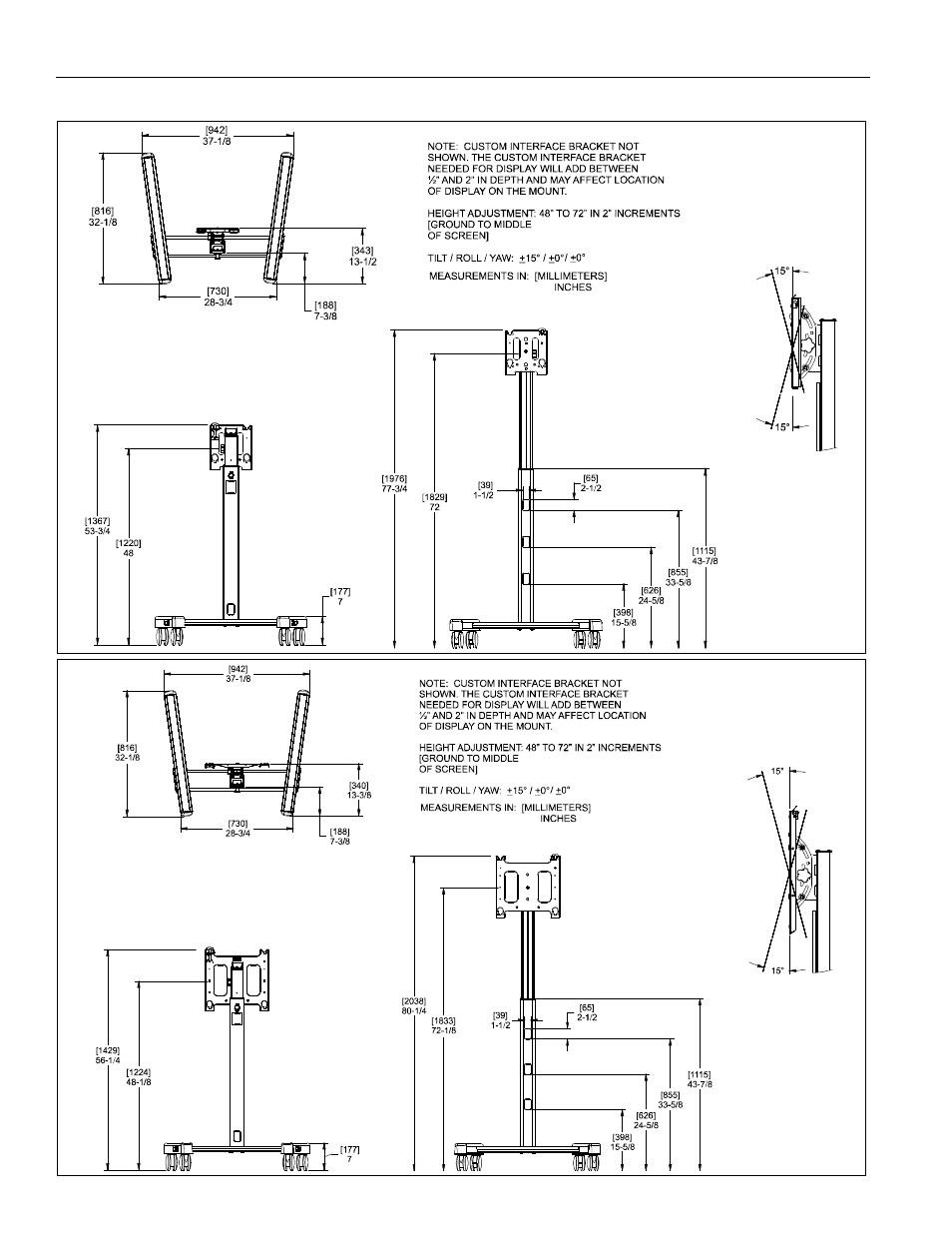 CHIEF MFC Series User Manual | Page 3 / 12