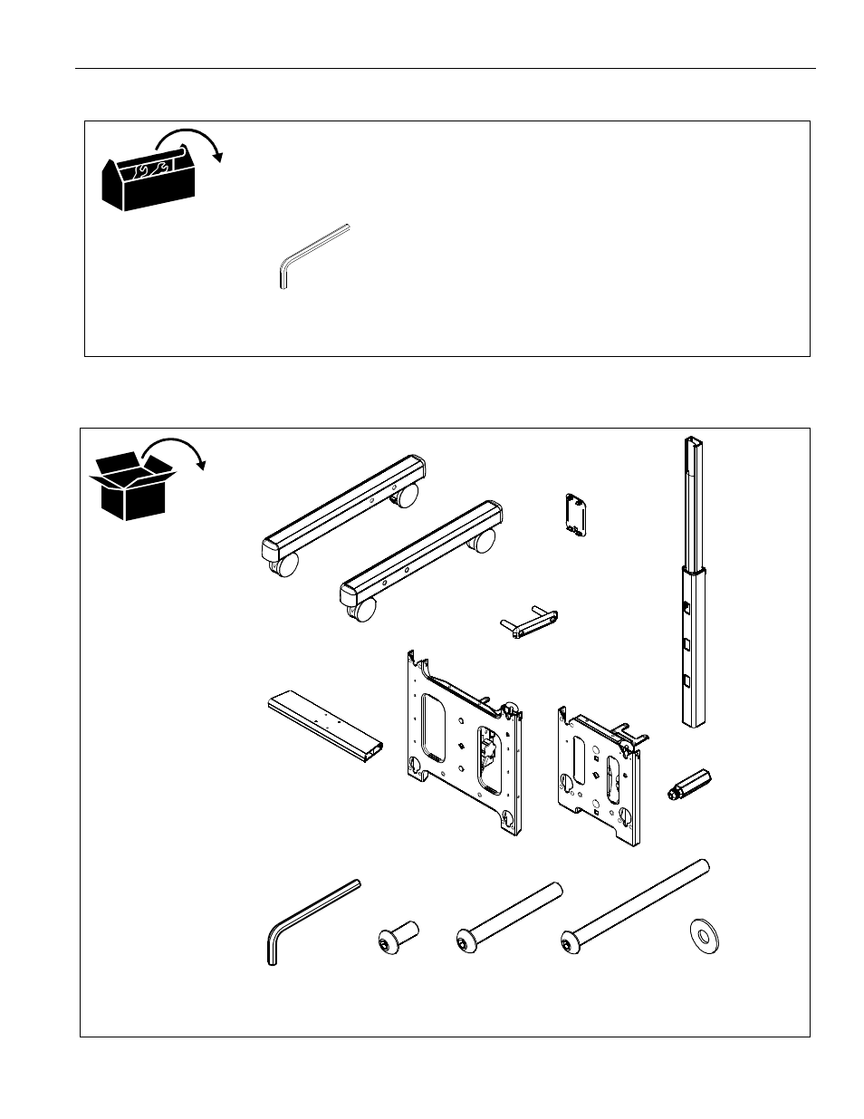 Tools required for installation parts | CHIEF MFC Series User Manual | Page 5 / 12