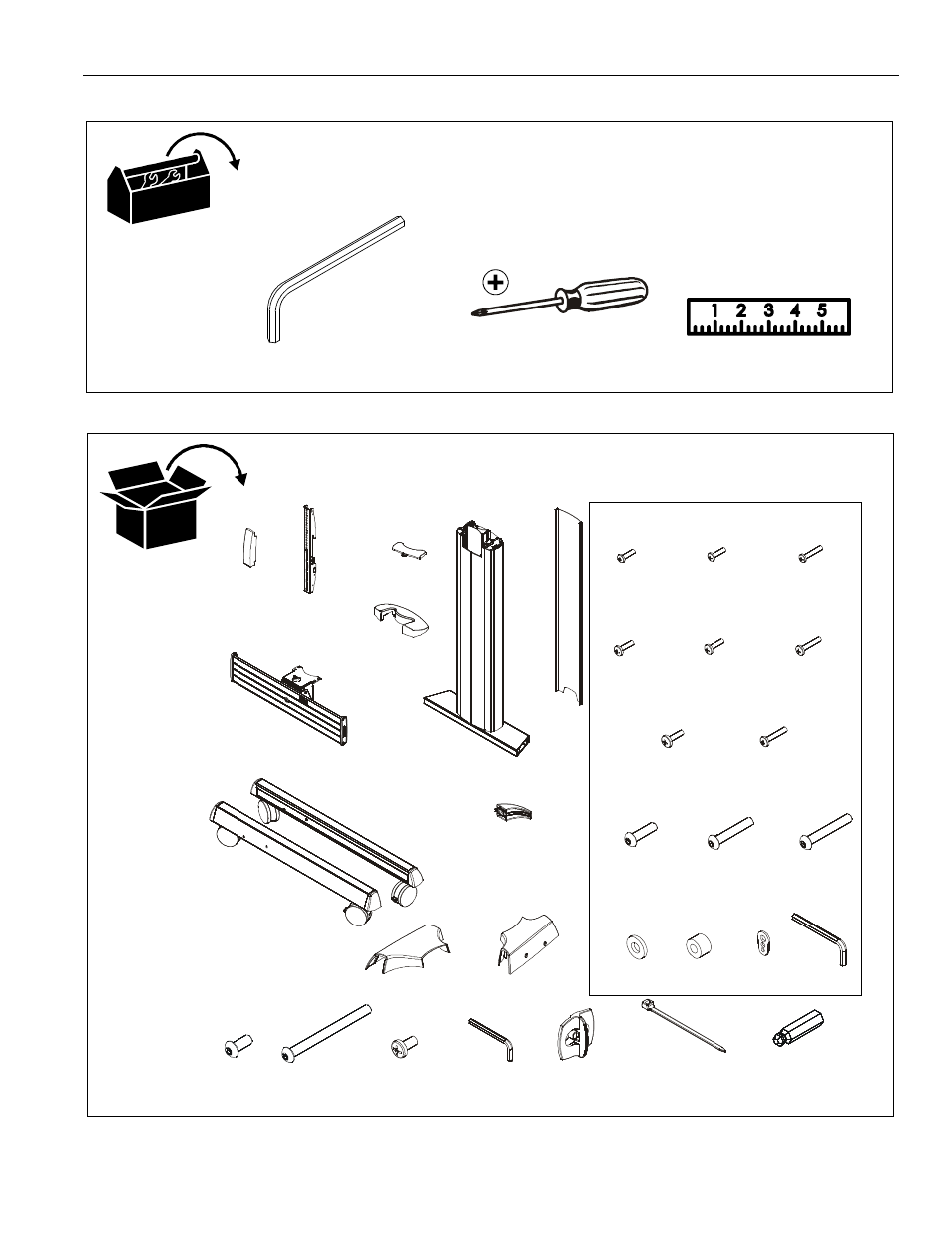 Tools required for installation parts | CHIEF MPAU Series User Manual | Page 5 / 16