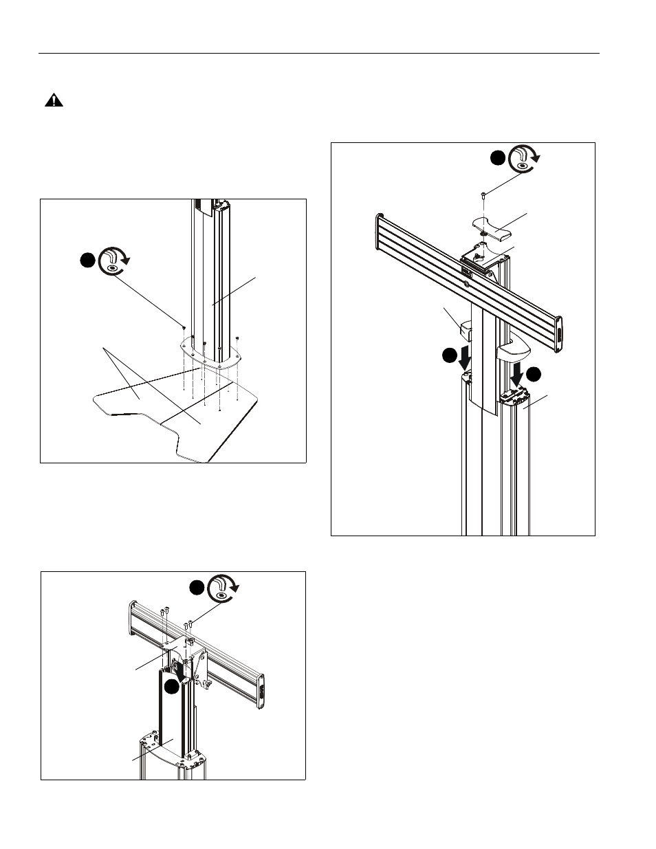 Assembly and installation | CHIEF LFAU Series User Manual | Page 6 / 12