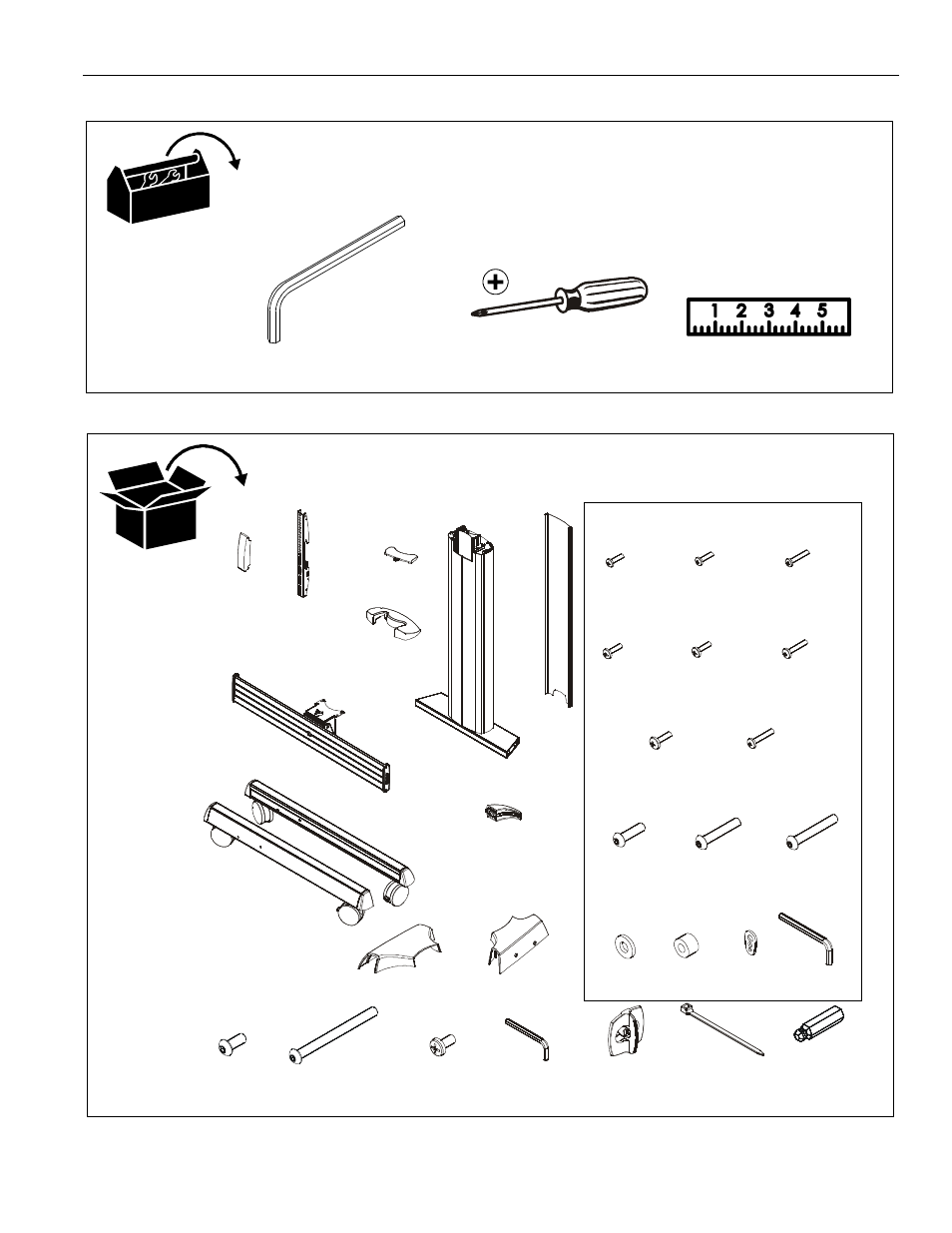 Tools required for installation parts | CHIEF LPAU Series User Manual | Page 5 / 16