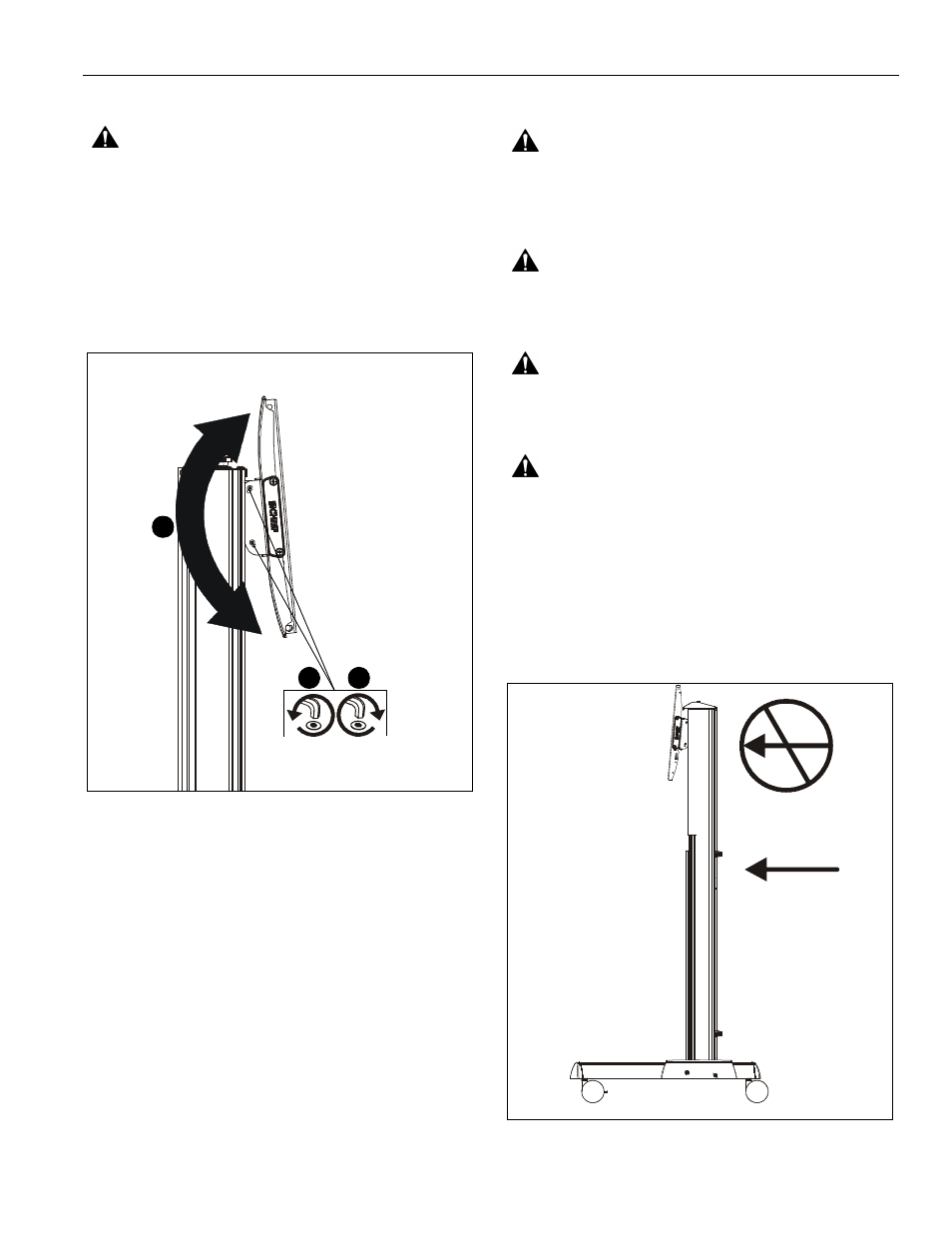 Cart use and maintenance | CHIEF XPAU Series User Manual | Page 13 / 16