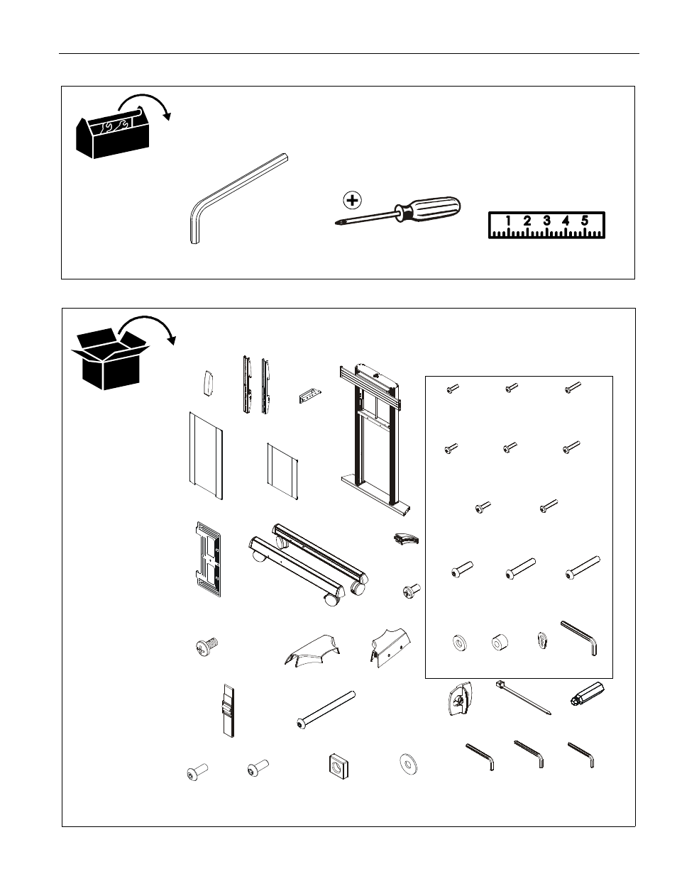 Tools required for installation parts | CHIEF XPAU Series User Manual | Page 5 / 16