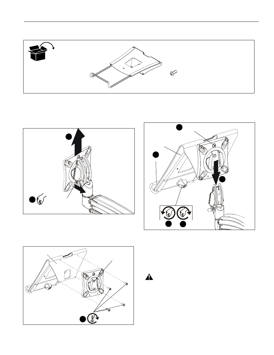 Parts assembly and installation | CHIEF KRA300 User Manual | Page 3 / 4