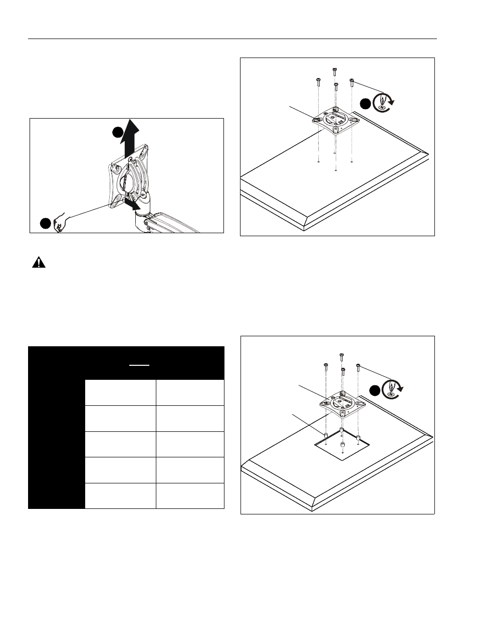Display installation - standard faceplate | CHIEF K1D Series User Manual | Page 10 / 16
