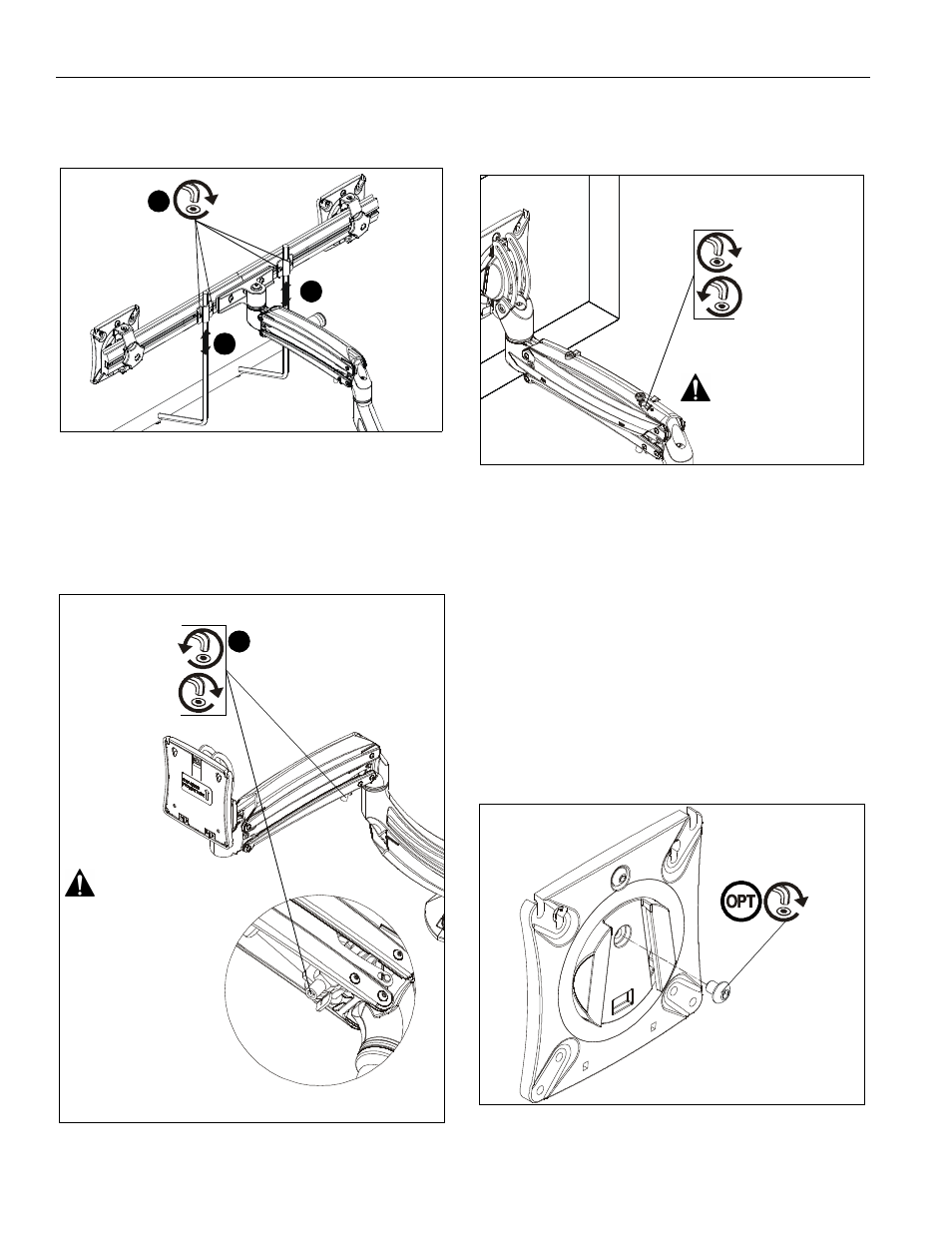 Adjustments | CHIEF K1D Series User Manual | Page 12 / 16