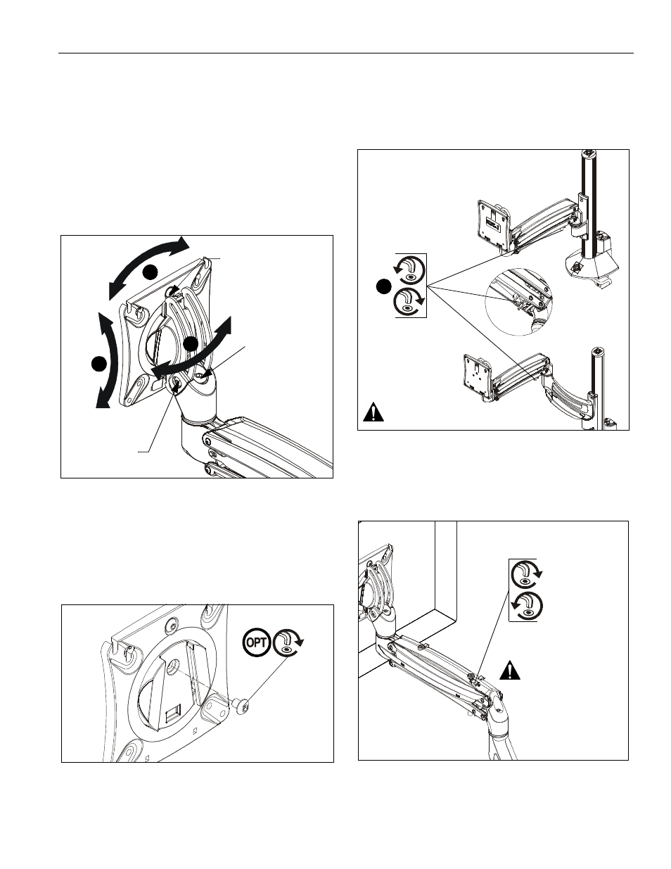 Adjustments | CHIEF K1C Series User Manual | Page 15 / 20