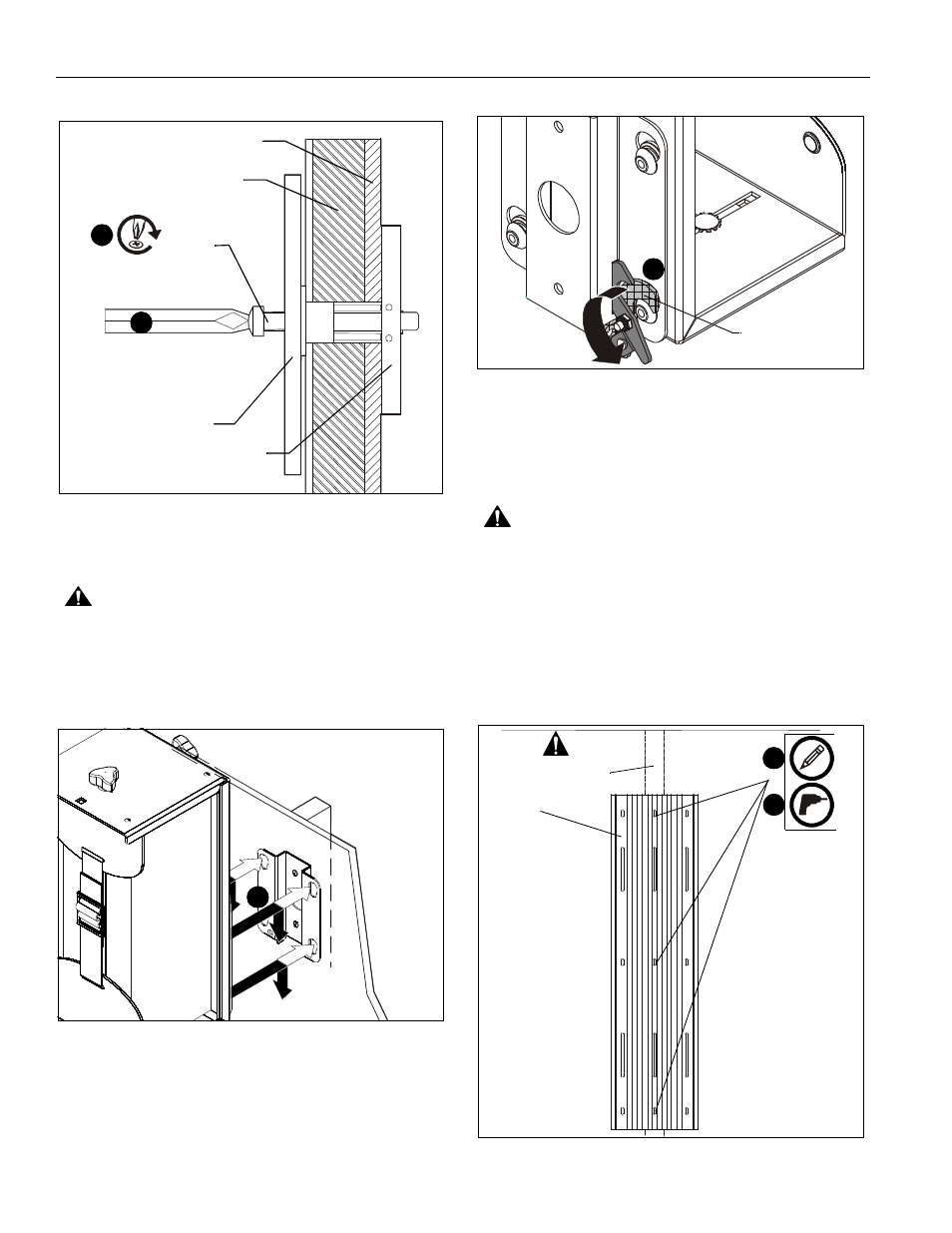 Mounting cpu to wall, Wall track installation | CHIEF KWT110 User Manual | Page 12 / 28