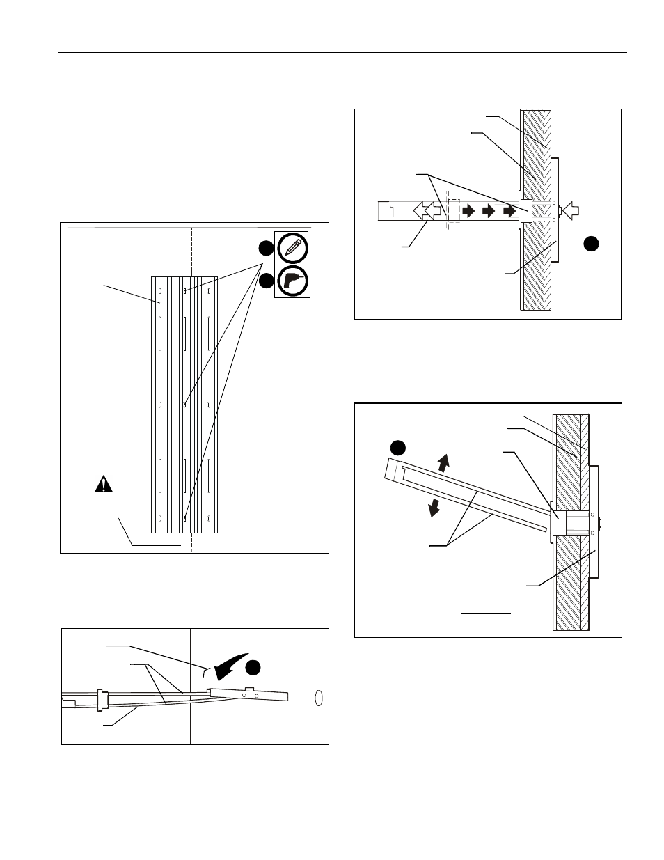 Vertical installation using steel studs | CHIEF KWT110 User Manual | Page 15 / 28