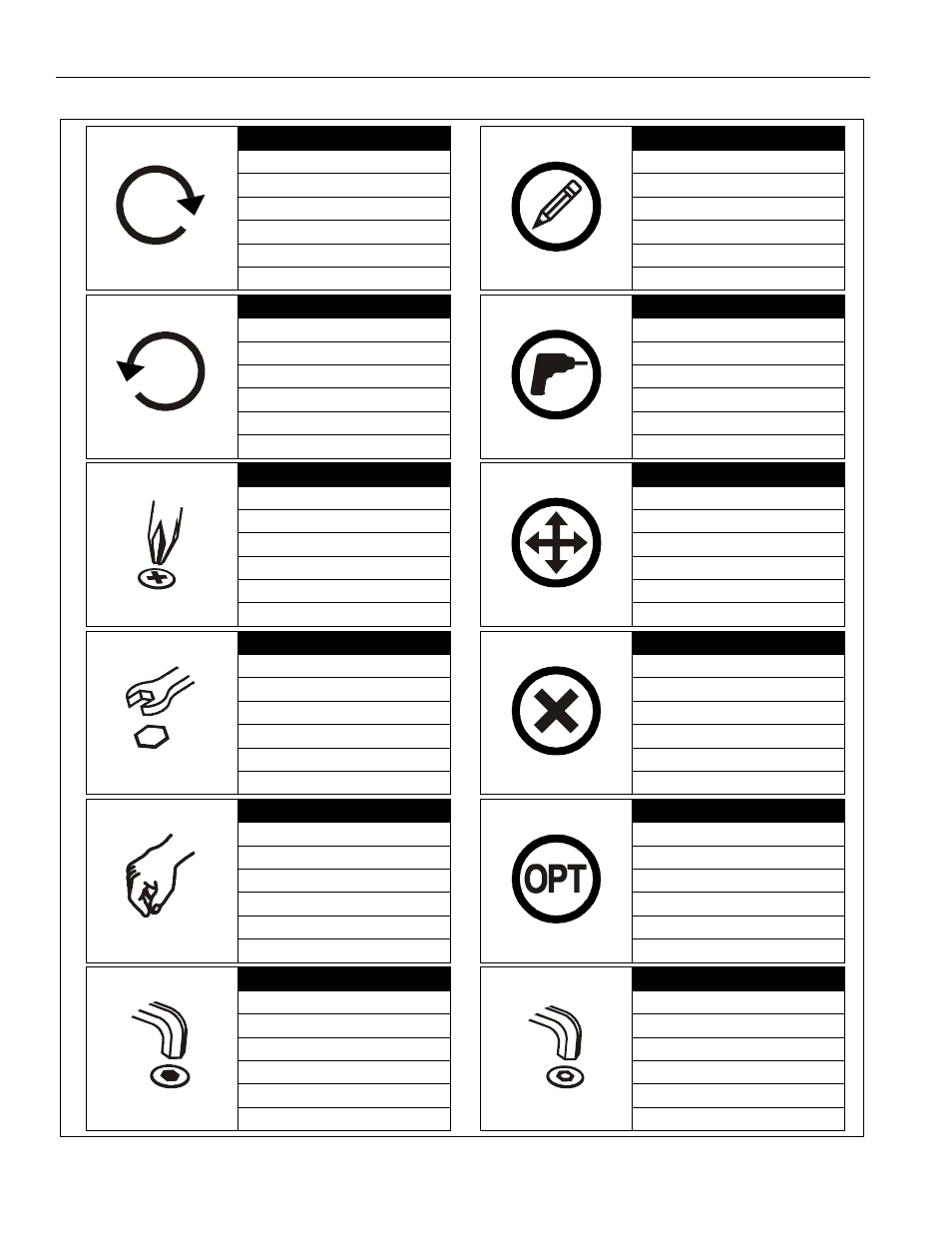 Legend | CHIEF KWT110 User Manual | Page 6 / 28